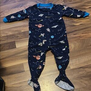 Space-Themed Kids One Piece Pajama